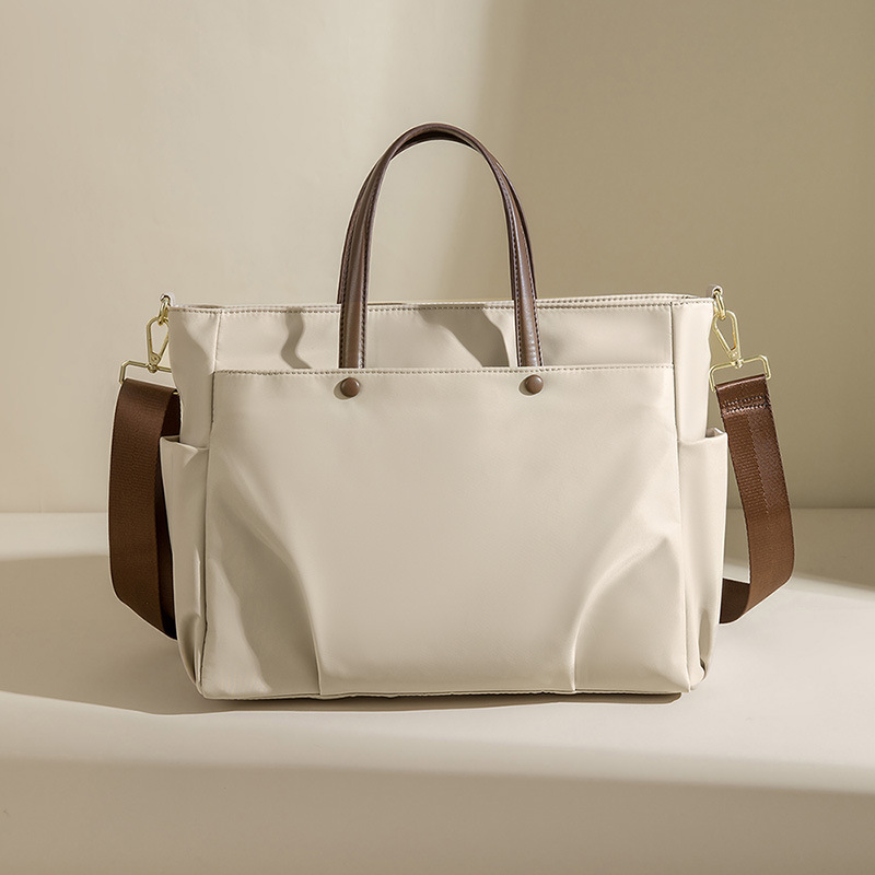 Laptop bag ladies shoulder portable large-capacity briefcase shoulder slung Tote 15.6 inch liner bag_voghion.com