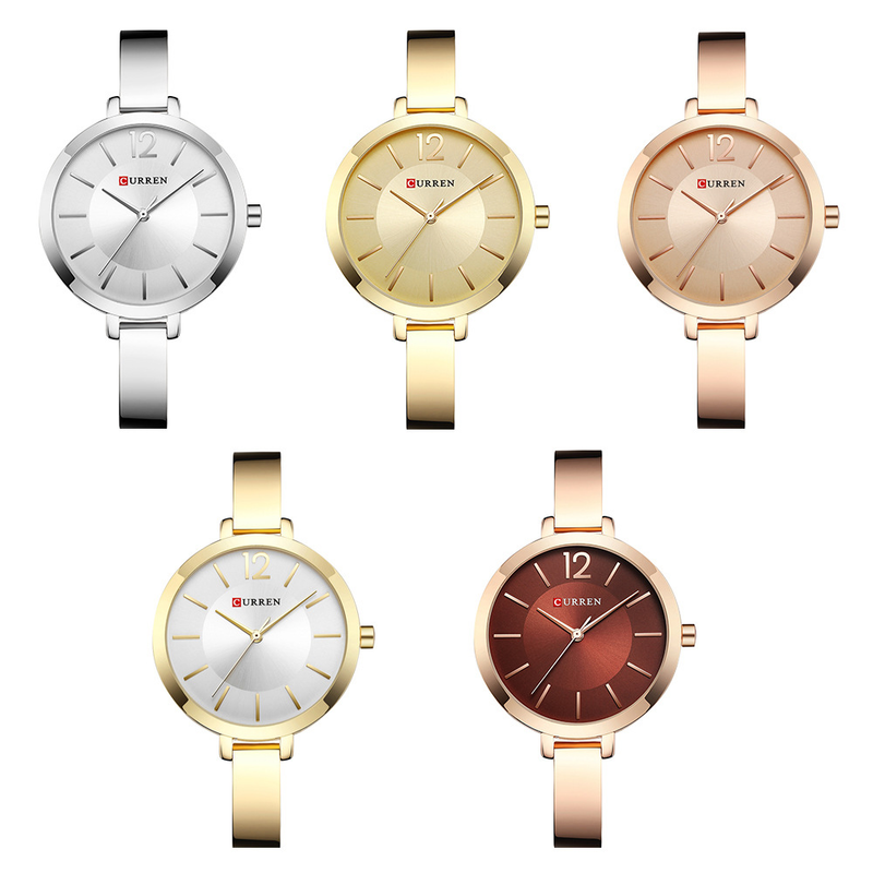Curren/Carryon 9012 montre pour femme montre à Quartz étanche bracelet en acier montre pour femme montre de mode coréenne_voghion.com
