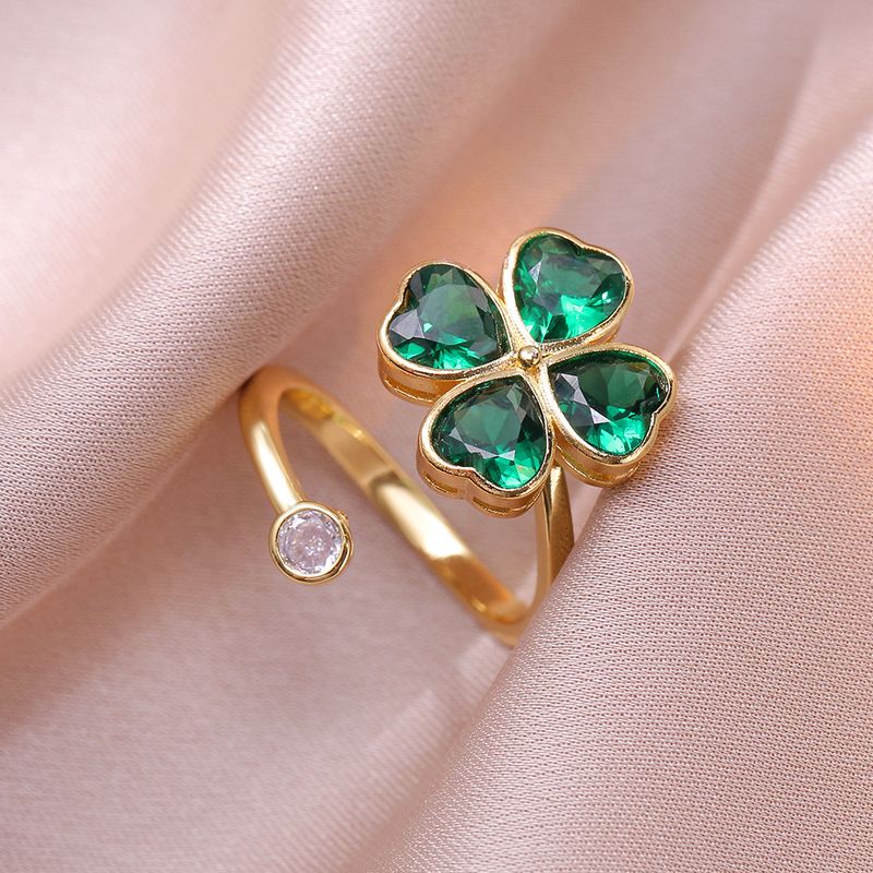 Conjuntos de joyas para mujer, collar con corazón de circonita, anillo giratorio con forma de corazón de melocotón, conjunto de pulsera, cadena para clavícula_voghion.com