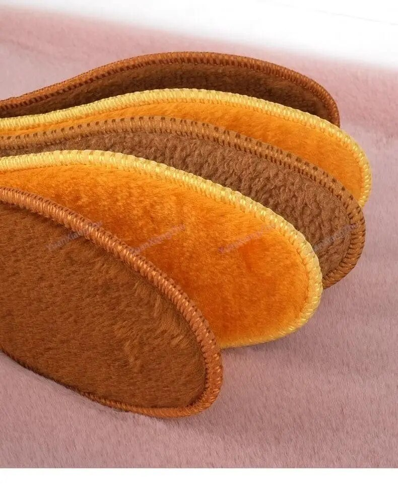 NEW Winter Plush Warm Insole for Shoes Thicken Snow Boots Shoe Sole Thermal Insert Sports Running Insoles Men Woman_voghion.com