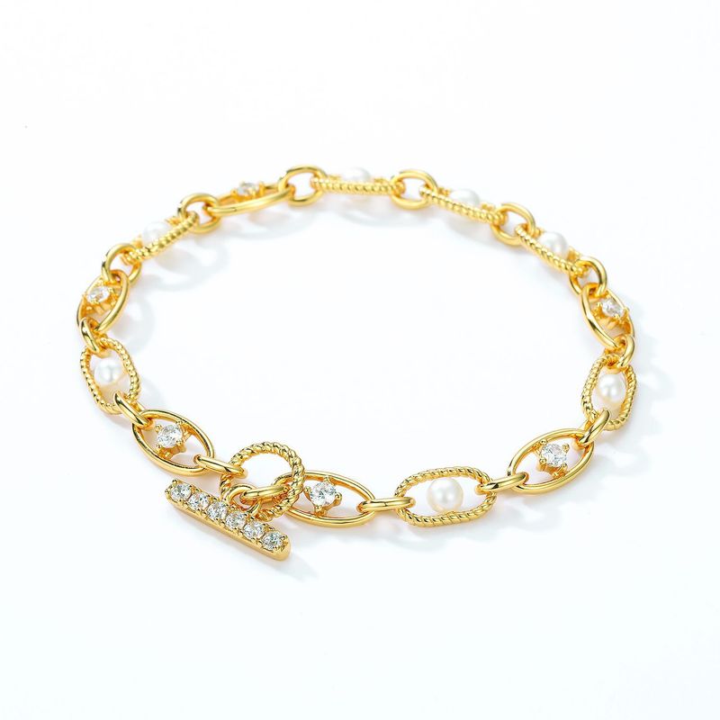 Bracciale da donna in argento S925 con motivo geometrico irregolare e strass, accessorio di moda unico ed elegante, fatto a mano, da indossare tutti i giorni._voghion.com