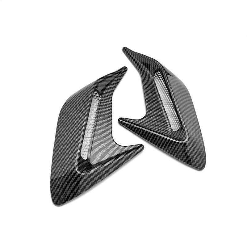 Shark Gills Lufteinlass Dekoration Motorhaube Simulation Vent Carbon Fiber Schwarz_voghion.com