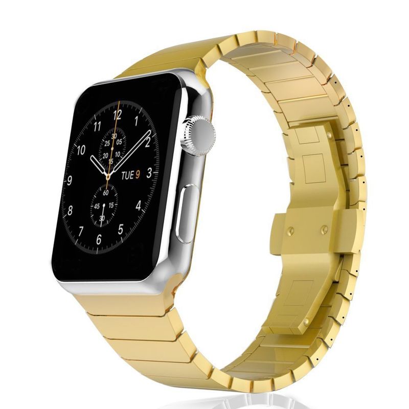Potrivit pentru curea AppleWatch metalică S8, curea Iwatch S10, cataramă curbată din oțel inoxidabil cu fluture SE_voghion.com