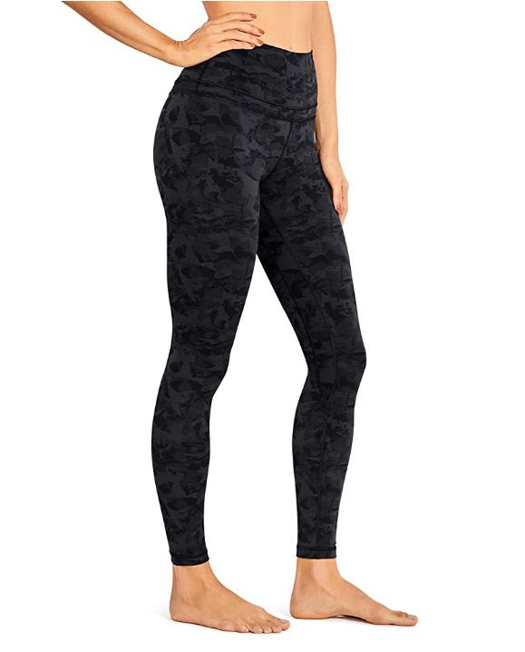 Frauen Yogahosen neue bedruckte Doppeltaille Hüfthebe-Laufhose mit hoher Taille hochelastische Camouflage-Yogahosen XY684_voghion.com