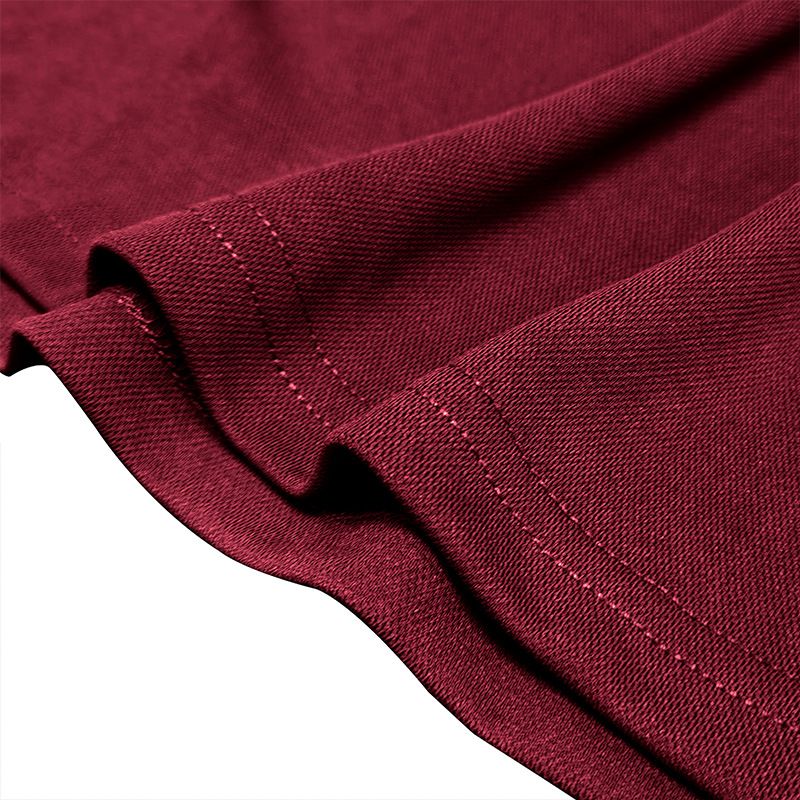 Herrenbekleidung Freizeithemd Mode Revers Farblich passendes All Match T-Shirt_voghion.com