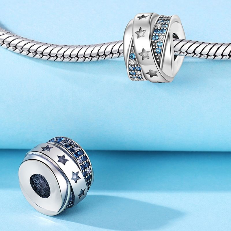 Kadın Takıları Yıldız Ay ve Güneş Charm Kolye Moda Boncuklu Takı Kendin Yap Kolye Bilezik Aksesuarları Kadın Bakır Gümüş_voghion.com