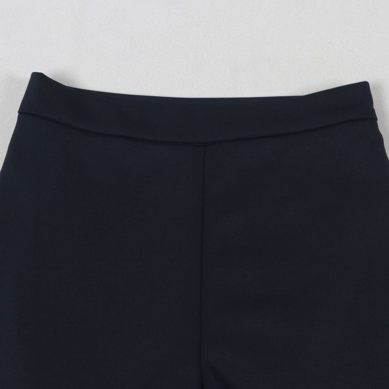 Traje de dos piezas ajustado de manga larga con perlas para mujer_voghion.com