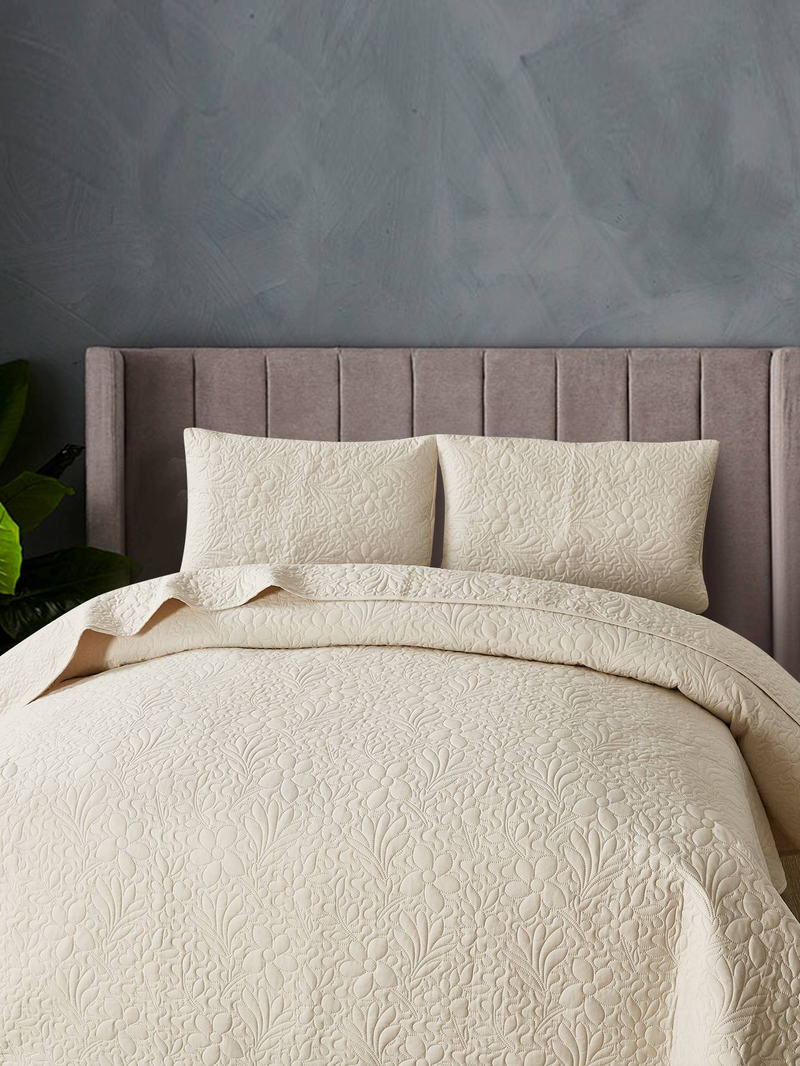 CG05 Five-Leaf Clover Bed Cover Set, Suitable For Bedrooms And Living Rooms (1* Bedspread +2* Pillowcase, No Duvet Core Or Pillow Core)_voghion.com