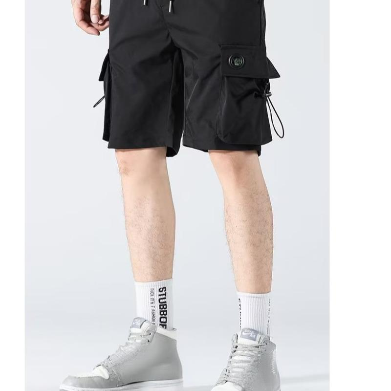 Dünne Farbverlaufsshorts für Herren. Leichte Farbverlaufsshorts für Herren – lockere Passform, atmungsaktive, schnell trocknende Cargo-Shorts für den Freizeit- und Streetwear-Stil._voghion.com