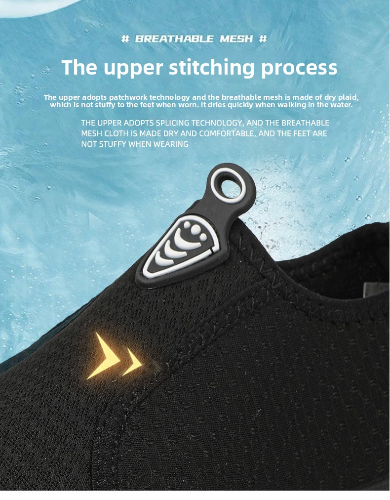 Breathable Quick-Dry Water Shoes For Men & Women - Lightweight Non-Slip Aqua Shoes For Beach, Hiking, Yoga & Outdoor Sports_voghion.com