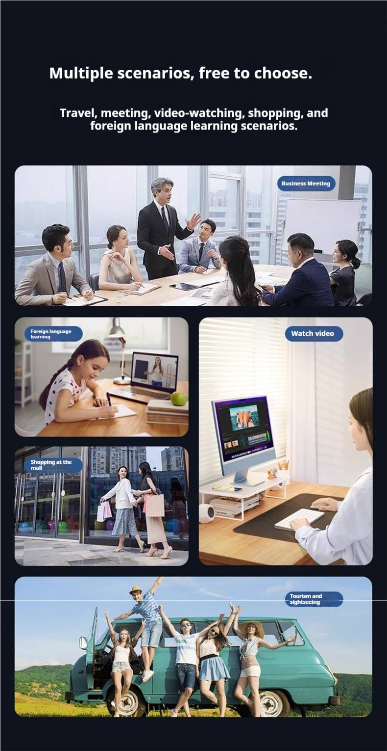 Mehrsprachiger Smart Translator (Modell Z6+/A40+/M80 Pro+/S15+) – Offline-Sprach- und Fotoübersetzung mit WLAN-Hotspot und SIM-Unterstützung_voghion.com