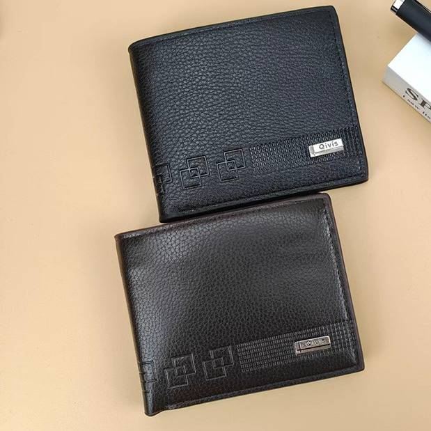 Portafoglio sottile da uomo INNERSOi con cerniera, porta carte multiuso, protezione RFID, portafoglio bifold in pelle PU per lavoro e viaggio_voghion.com