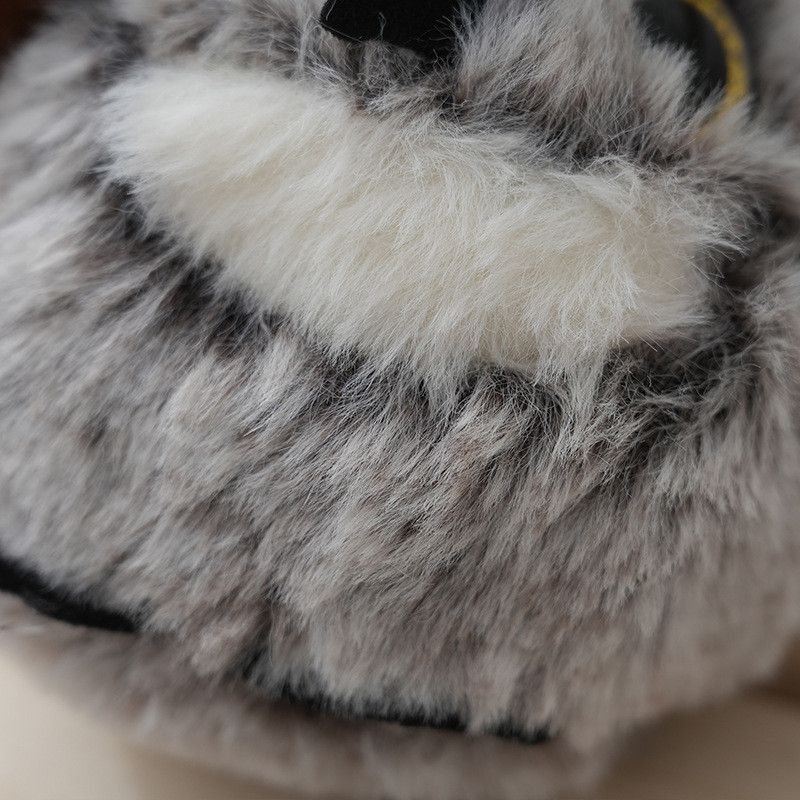 Plush Owl Adorable Realistic Keychain Soft Toy Cute Stuffed Doll Charm Bag_voghion.com