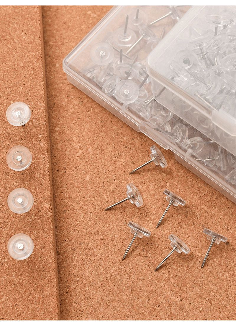 Cross-border hot sale transparent I-shaped nail Earth nail packing 50 pieces 100 pieces 120 pieces 18mm_voghion.com