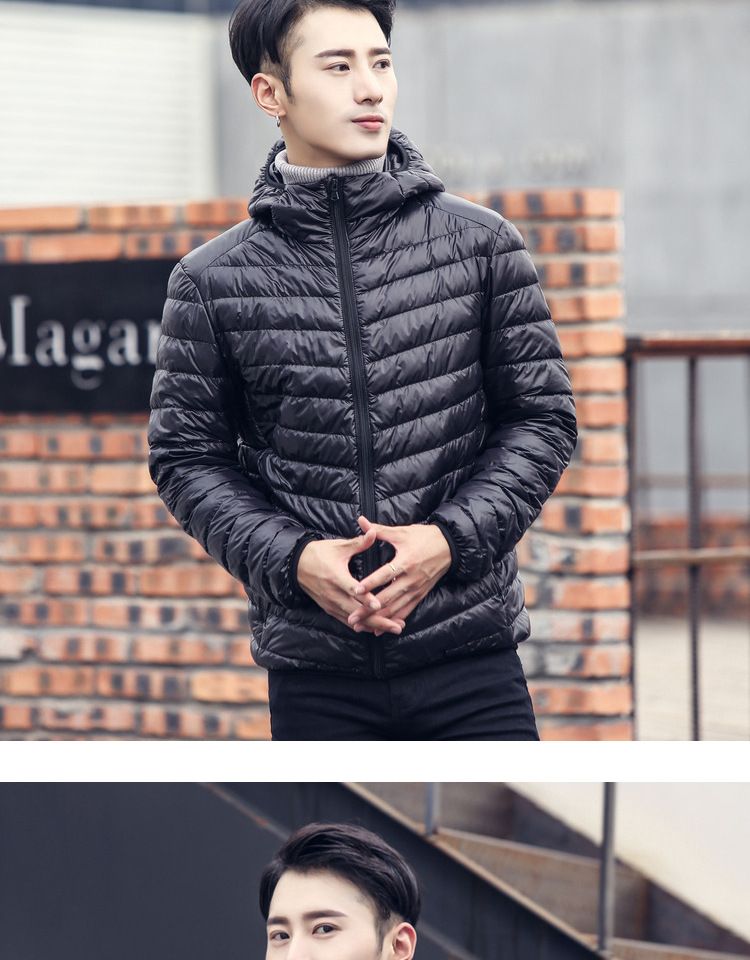 Minimalist Men's New Lightweight Down Jacket Men's Hooded Winter Coat Plus Size Men's Clothing_voghion.com