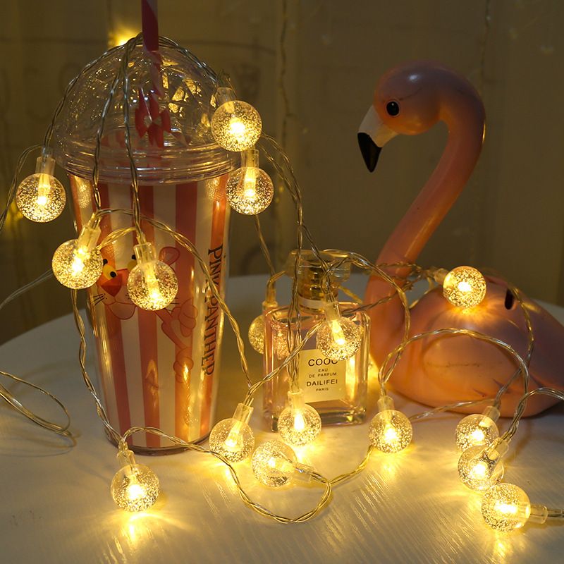 LED Bubble Transparent Christmas Crystal Ball String Small Bulb Tent Outdoor Decorative Light_voghion.com