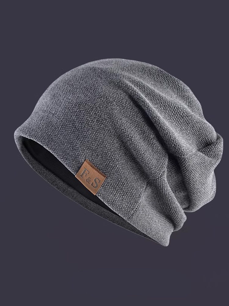 Modieuze winter warme wollen muts koude muts gebreide muts herenhoed_voghion.com