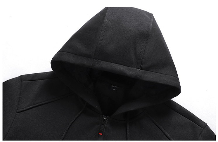 Tuta sportiva casual da uomo autunnale e invernale, felpa in velluto spesso, due pezzi, con cappuccio, calda tuta_voghion.com