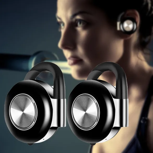 Bluetooth-kompatibla hörlurar Trådlös öronkrok Bärbar stereohörlur med låg latens för mobiltelefon_voghion.com