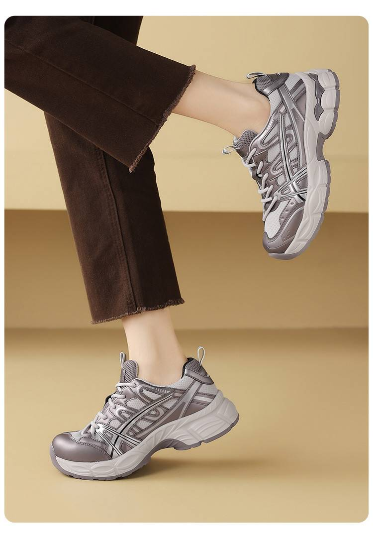 Cameido In The Spring Of 2025, These Are Women's Dad Shoes With Thick Soles For Heightening. They Are All-match Casual Sports Shoes_voghion.com