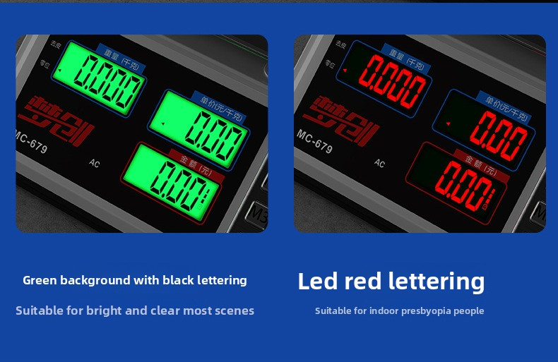 30kg Digital Commercial Scale – Heavy-Duty Platform Scale With LCD Display, Dual Power Options (AC/DC/Dry Battery), Anti-Slip Design_voghion.com