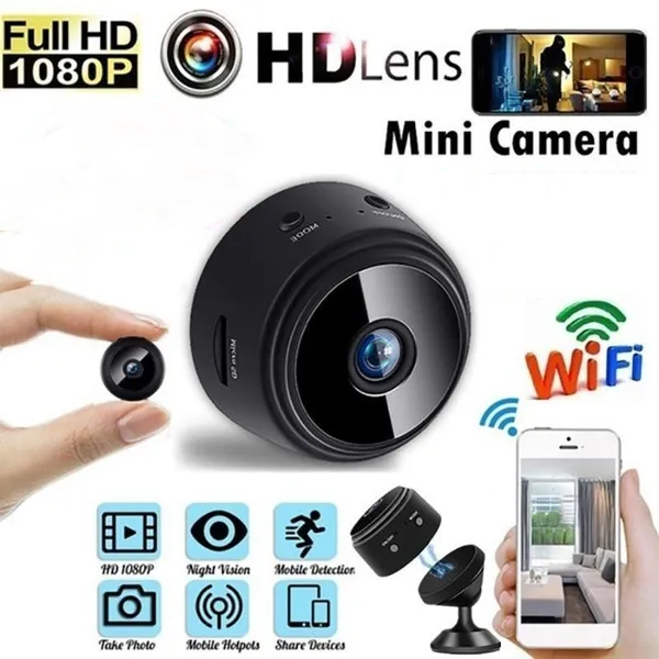 Mini WiFi Security Camera 1080P HD: Indoor Home Camera With Night Vision, Motion Detection Phone APP Remote View 2.4G Wireless For Pet/Baby Monitoring_voghion.com