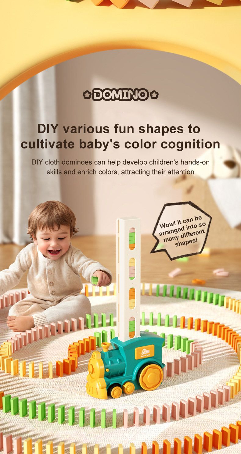 Domino Tokens Mexicain Kids Toys Electric Little Train Domino Building Block Toy Kids STEM Building Montessori Toys_voghion.com