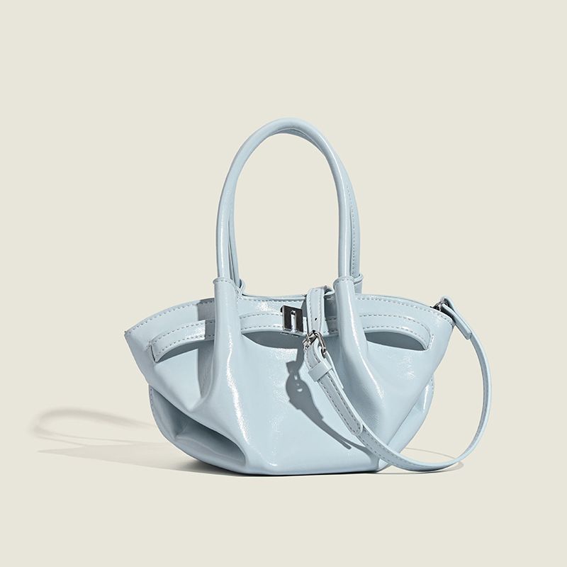 Oil Wax Leather Casual Dumpling For Women 2025 Spring New Commuter Versatile Handbag And Crossbody Bag_voghion.com