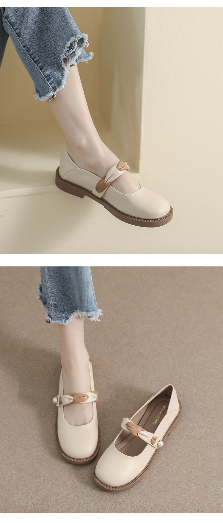 T Platform Mary Jane Shoes Female French Fairy Style With Skirt Sweet Single Shoes Large Size Women's Shoes_voghion.com