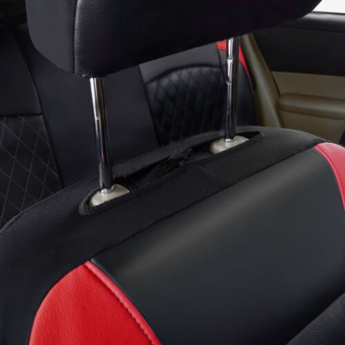 Car seat cover single line quilted bracket leather pu leather_voghion.com
