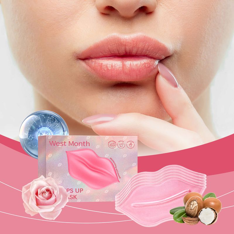 Feuchtigkeitsspendende Lippenmaske, doppelte Lippenbefeuchtung und feuchtigkeitsspendende Lippenreparatur, feuchtigkeitsspendende Lippenmaske_voghion.com