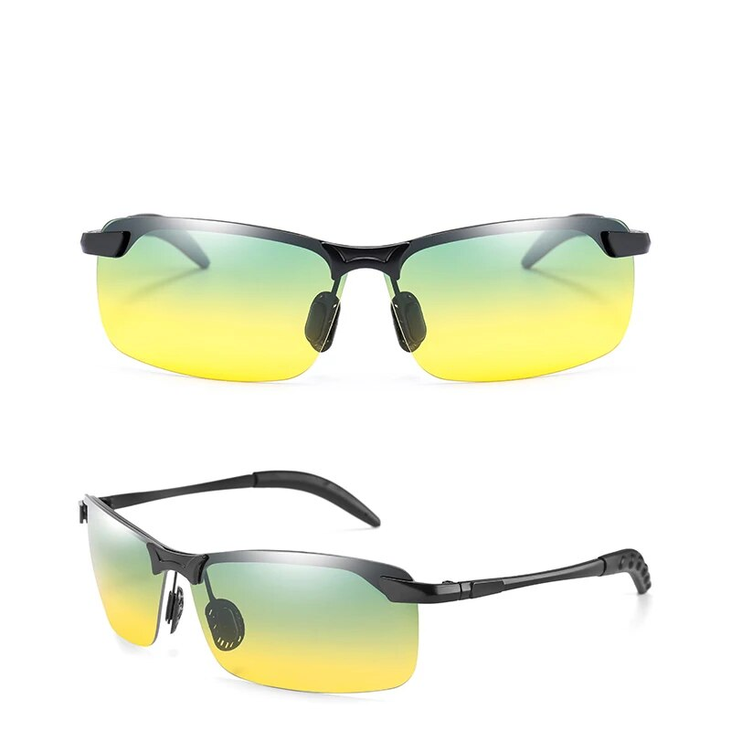 Polariseeritud päikeseprillid Meeste Päevased ja Öised Päikeseprillid Vintage Polaroid Päikeseprillid Meeste Tuulekindlad kaitseprillid_voghion.com