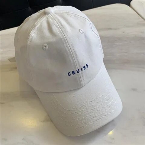Instagram Korean minimalist style small letter embroidered duckbill women in spring and summer, cotton soft top_voghion.com