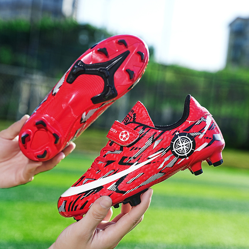 Scarpe da calcio con velcro per bambini, ragazzi, studenti delle elementari, ragazze, scarpe da allenamento con unghie lunghe rotte, primarie e_voghion.com