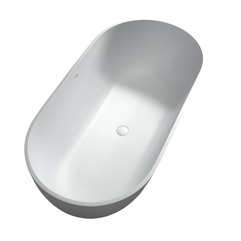 59" Solid Surface Soaking Bathtub_voghion.com
