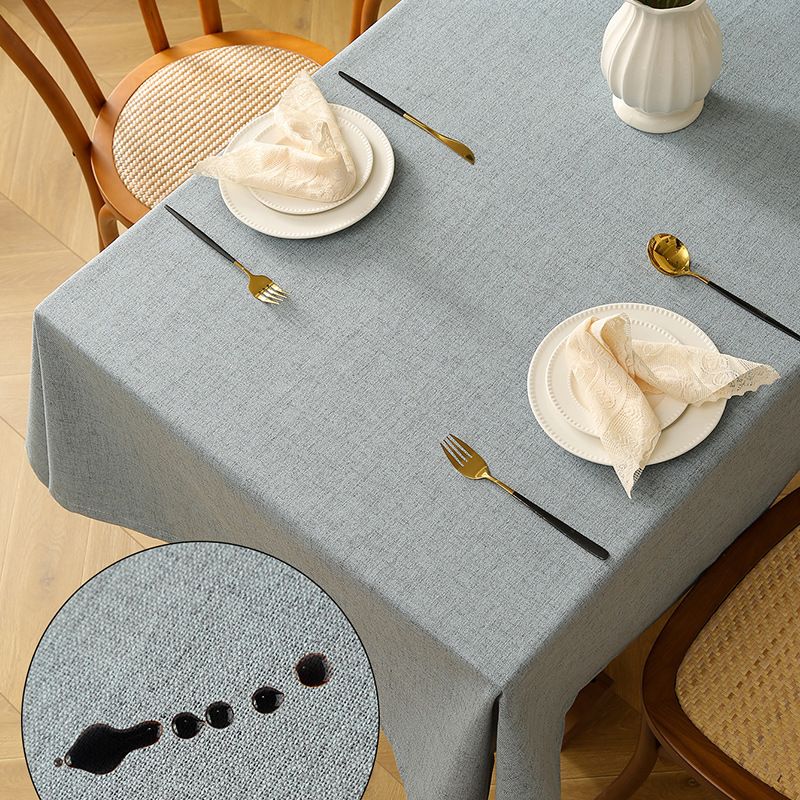 Leinentischdecke – wasserdichte, ölbeständige und hitzebeständige rechteckige Tischdecke für Ess- und Couchtische, modern minimalistisch_voghion.com