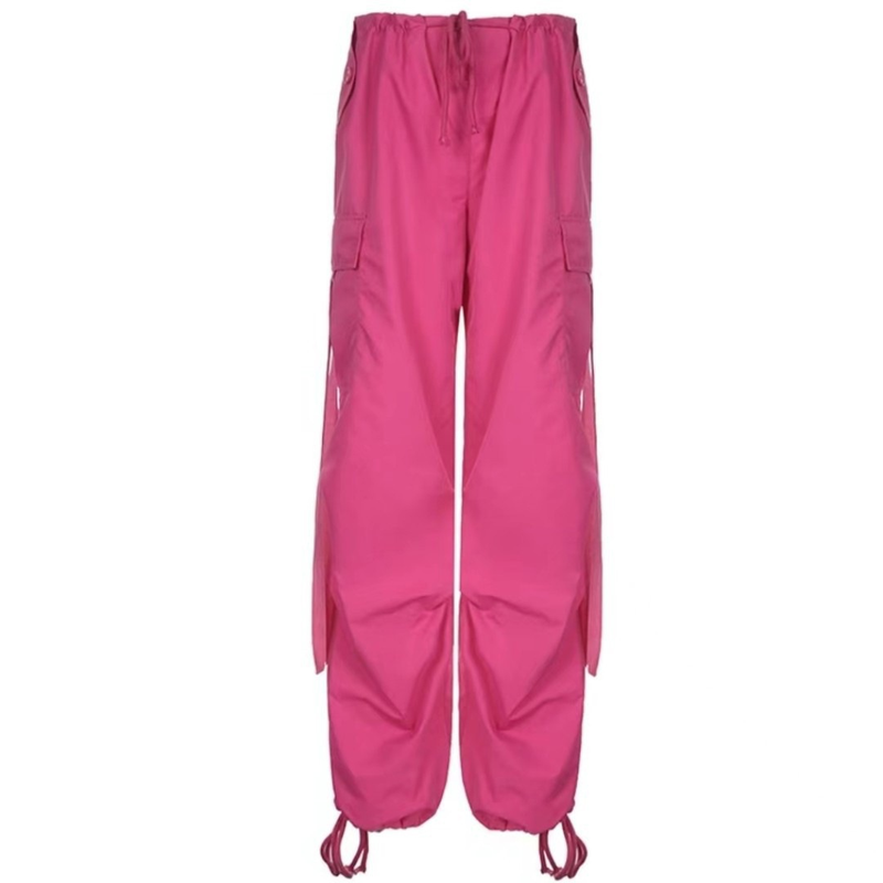 Women'S Street Loose Slim Drawstring Drawstring Foot Ribbon Overalls Trendy Wide Leg Casual Pants_voghion.com