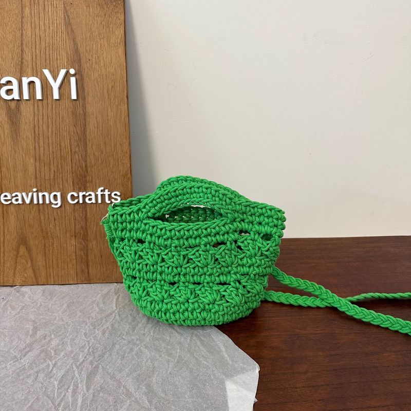 Summer Trend Handwoven Rope Art Crossbody For Women 25 New Ins Style Casual Travel Commuting Beach Bag_voghion.com