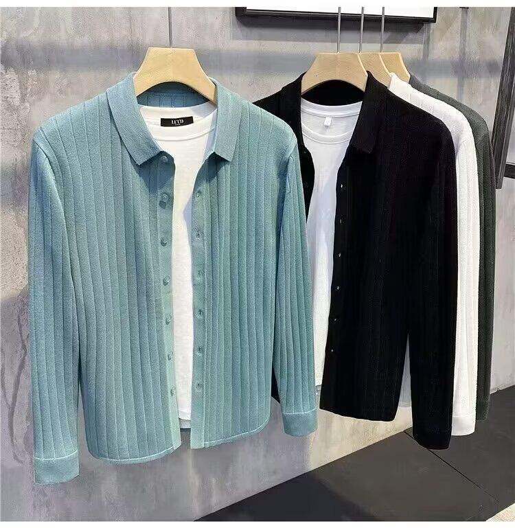 Men's Clothing 2024 autumn and winter trendy men's new men's casual jacket warm cardigan sweater sweater_voghion.com