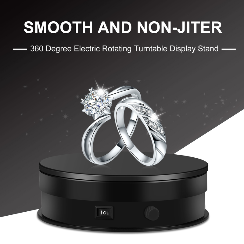 15 cm Geschwindigkeit Einstellbar Fotografie Rotierenden Display Stand 360 Grad Elektrische Rotierenden Produkt Display Plattenspieler Für Video Schießen_voghion.com