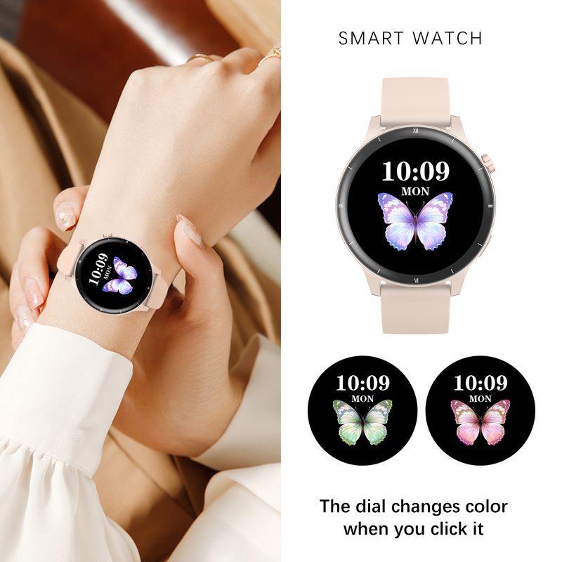 2025 Moderigtigt 3D Dynamisk Urskive Smartur Bluetooth Opkald Kvinders Sundhed Armbånd 1.43” HD Fuld Touchskærm Herre Dame_voghion.com