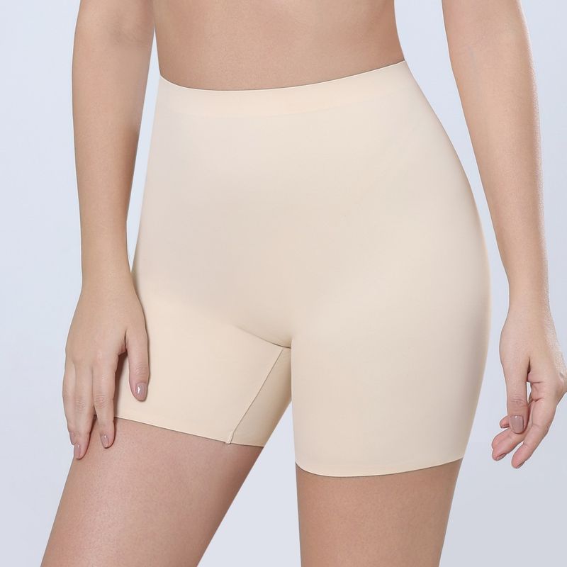 Culotte de sécurité pour femme, taille moyenne, angle plat, sans coutures, modelante, quatre coins, ventre fin, rehaussement des hanches, post-partum_voghion.com