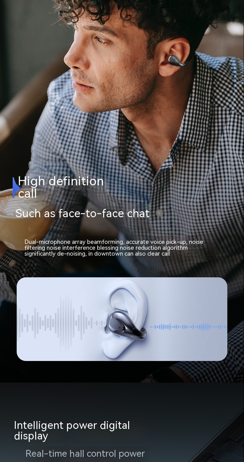 Nuevo M32 True Wireless Clipping Bluetooth 5,3 conducción ósea dos oídos sin reconocimiento uso de auriculares de largo alcance_voghion.com