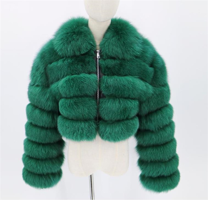 Women's sleeves imitation fur coat women's autumn and winter warm coat plush coat trendy_voghion.com