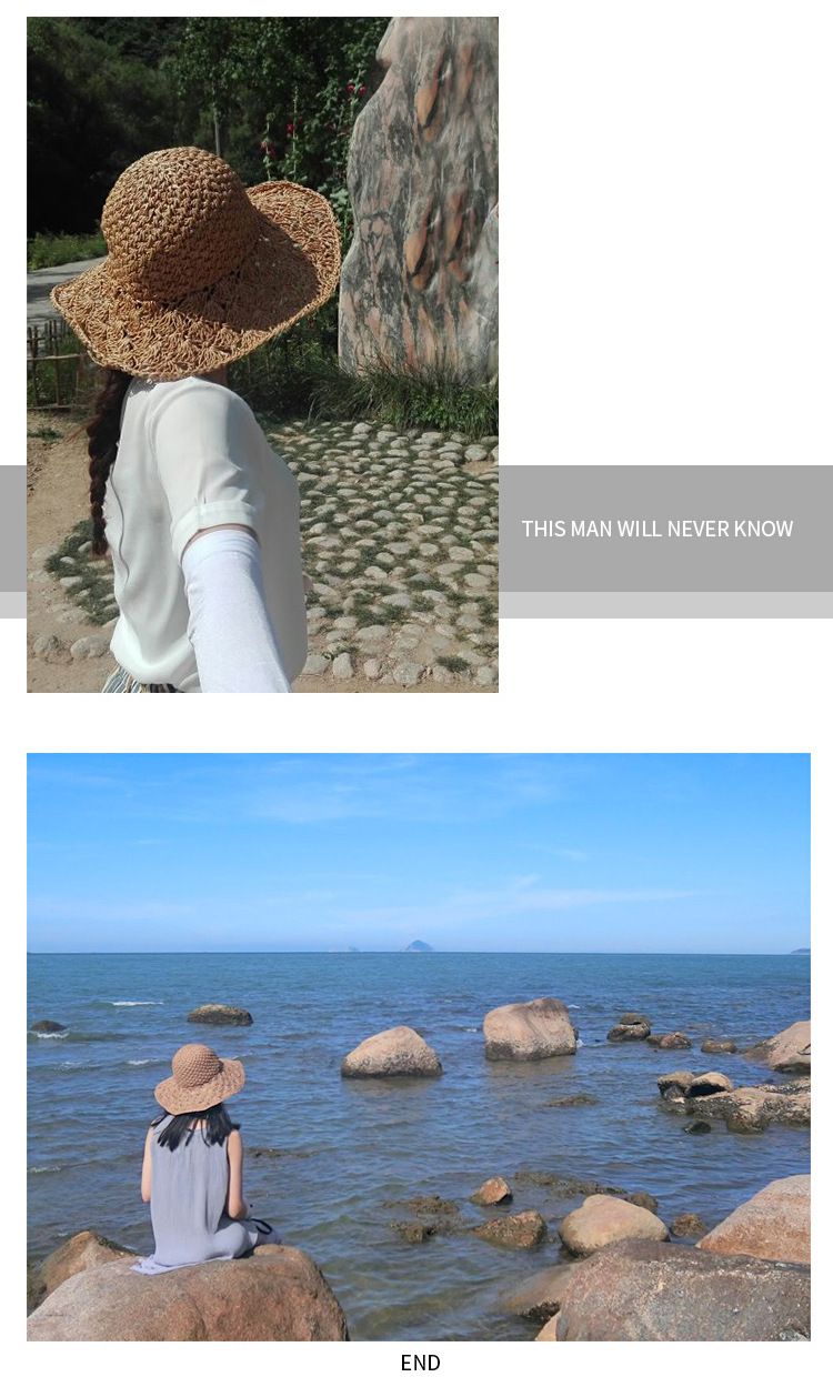 Pdmcms Straw Hat Women's Hat Foldable Beach Versatile in Summer Fresh and Fashionable Beach Vacation Sunshade Hat_voghion.com