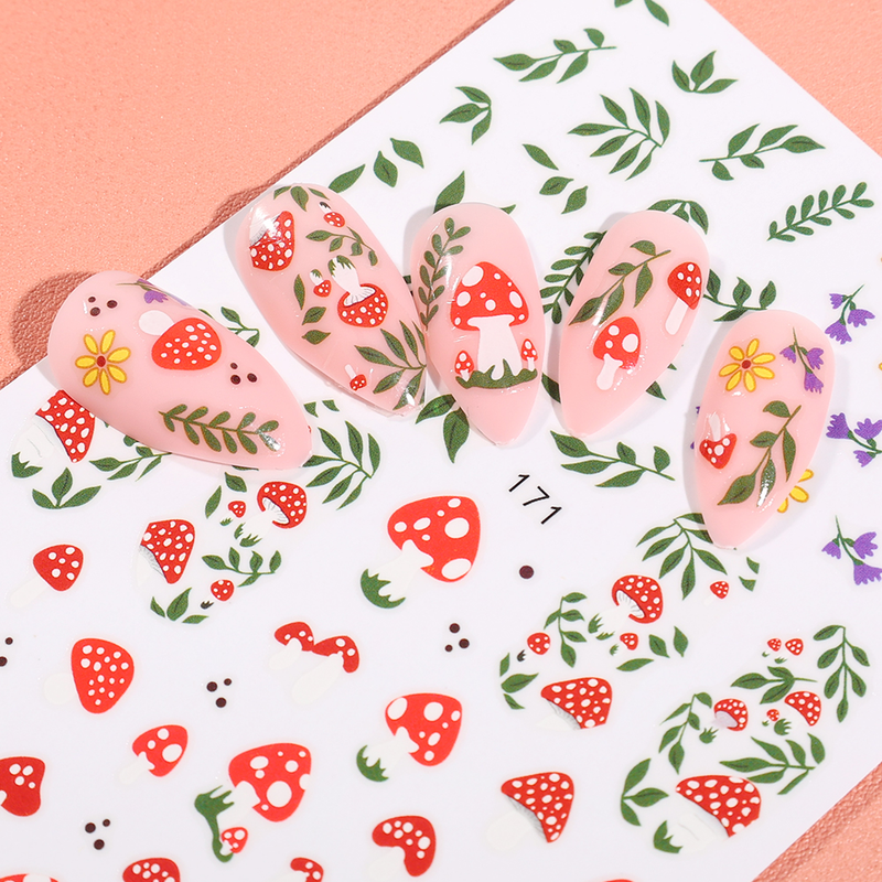 Gelato 3D Torta Nai Art Sticker Bue Eye of Evi Back Snake Sider Decorazione Simpatico fungo Anima ge Poished_voghion.com