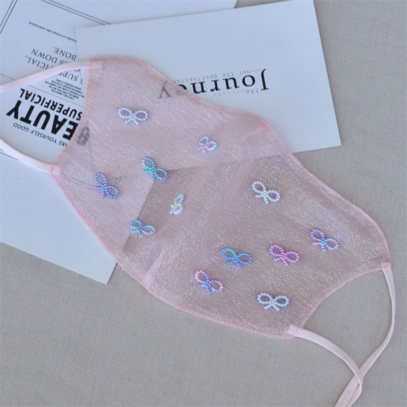 New Summer Tulle Mask Star Mask_voghion.com