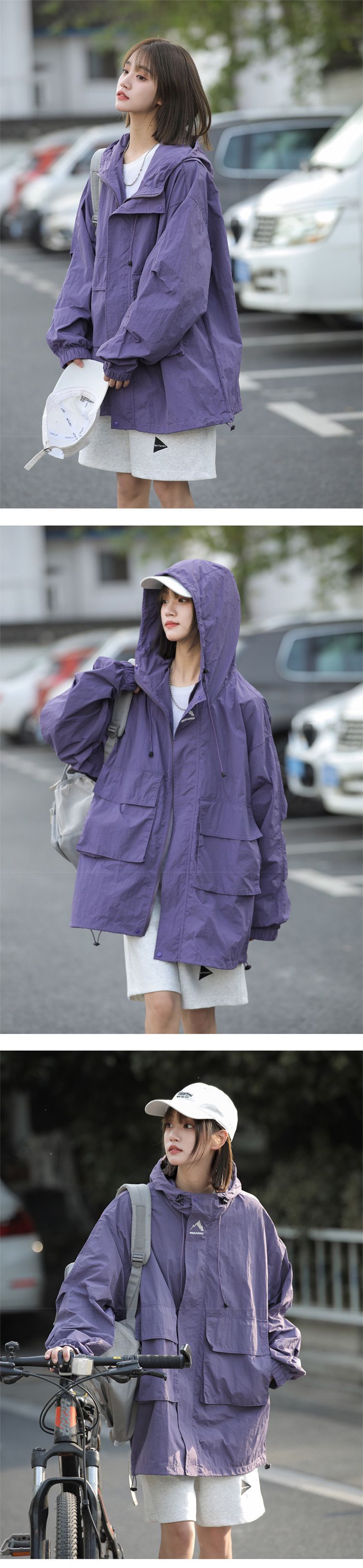 Sonnenschutz für Männer im Sommer, dünn und gutaussehend, funktionelle Sturmjacke für den Außenbereich, Sonnenschutz mit Kapuze für die amerikanische High Street_voghion.com