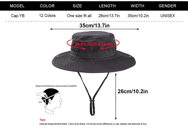 New Arrivals Breathable Tactical Fishing Sun Hat Summer Camouflage Adjustable Bucket Hats Hiking Boonies Hunting Sports Windproof_voghion.com
