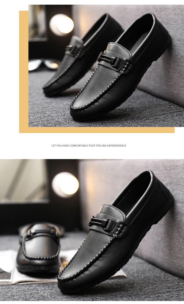 SHLIANG Herren Leder Halbschuhe Formelle Hochzeitsschuhe Weiche Bequeme Wasserdichte Autofahrerschuhe Slip-On Flats Mokassin Y0151_voghion.com